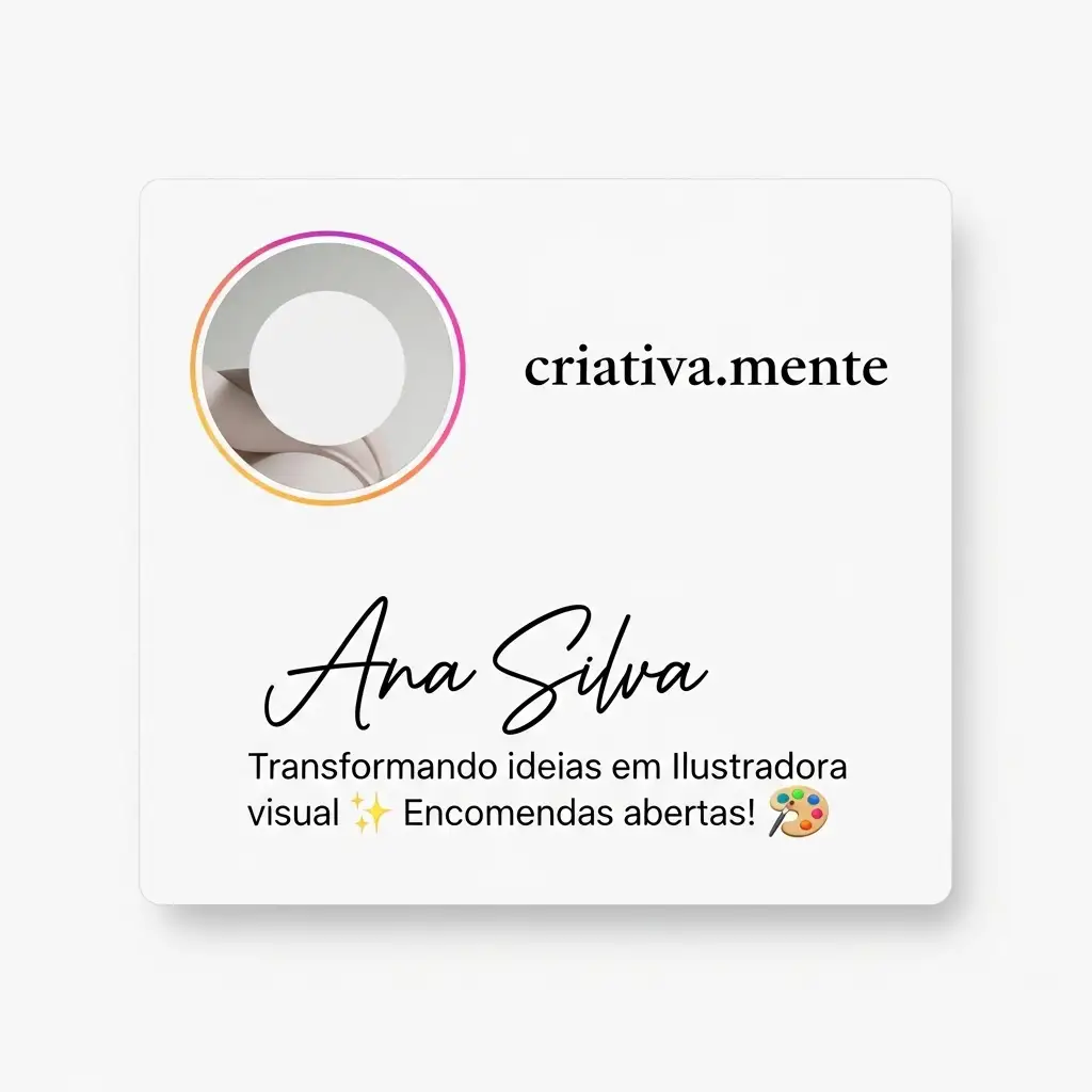 Exemplo de biografia do Instagram usando letras diferentes e personalizadas