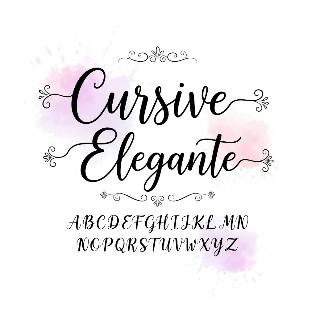 Fonte cursiva elegante - letras manuscritas bonitas para Instagram
